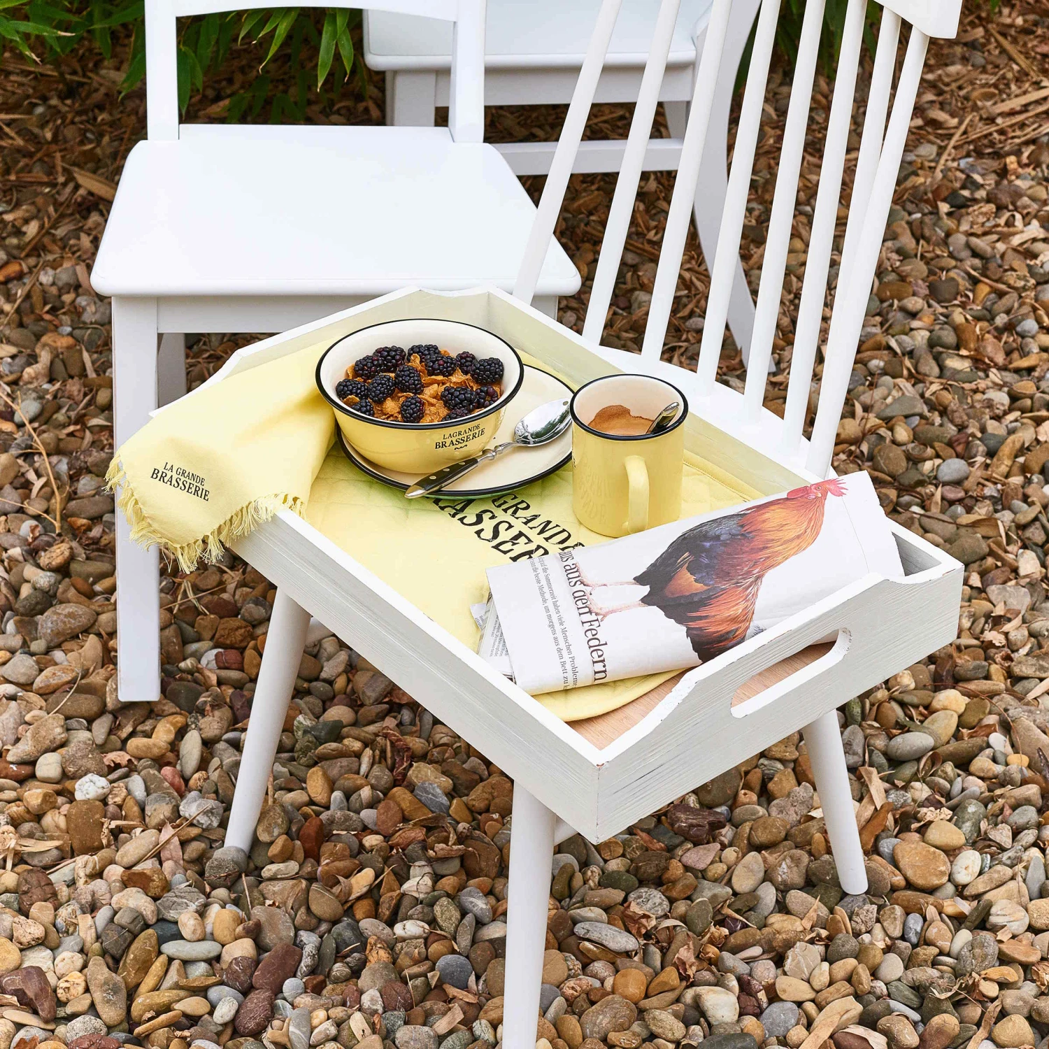 CAMPAGNE Tablett Mit Griffen L 55 X B 35cm 6 CAMPAGNE Tablett Mit Griffen L 55 X B 35cm – Bild 6