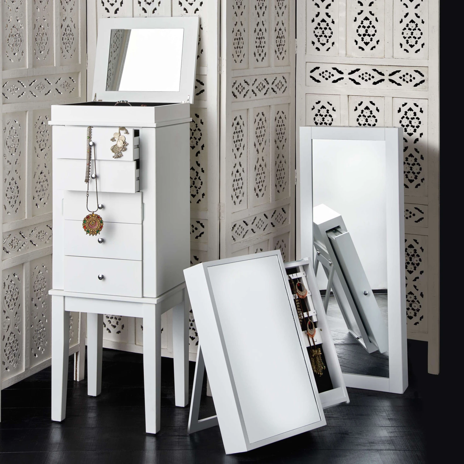 ESTELLA Paravent, Geschnitzt B 180 X H 176cm 10 ESTELLA Paravent, Geschnitzt B 180 X H 176cm – Bild 10