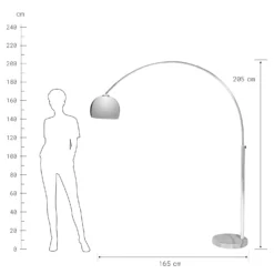 BOW Standleuchte Mit Marmorfuß -Bestes Möbelhaus Geschäft 10190507 2