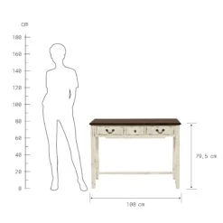 CABOTT COVE Konsolentisch Mit 3 Schubladen -Bestes Möbelhaus Geschäft 10194006 3