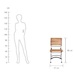 PARKLIFE Gartenstuhl Klappbar -Bestes Möbelhaus Geschäft 10196297 2