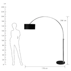 BOW Standleuchte Mit Marmorfuß -Bestes Möbelhaus Geschäft 10198982 2