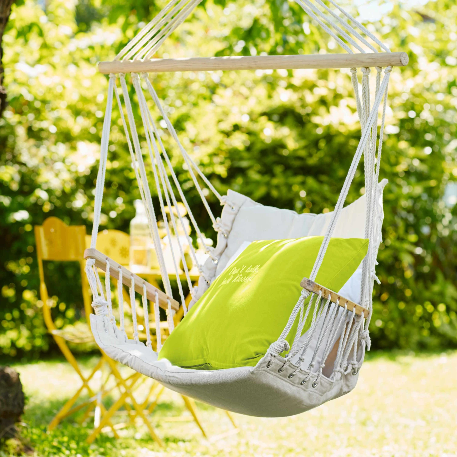 BABOON Hängesessel Mit Holzarmlehnen 8 BABOON Hängesessel Mit Holzarmlehnen – Bild 8