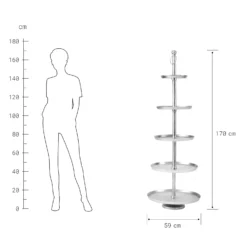 BANQUET Etagere 5-stufig Höhe 170cm -Bestes Möbelhaus Geschäft 10208877 3