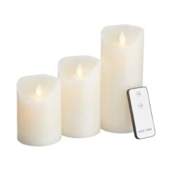 GLOWING FLAME LED Kerzen 3er-Set -Bestes Möbelhaus Geschäft 10212428 3