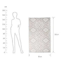 COLOUR CLASH In- & Outdoor-Teppich Ethno L 150 X B 90cm -Bestes Möbelhaus Geschäft 10214542 2