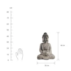 BUDDHA Statue Mit Kerzenteller Höhe 46cm 9 BUDDHA Statue Mit Kerzenteller Höhe 46cm -Bestes Möbelhaus Geschäft 10215752 2