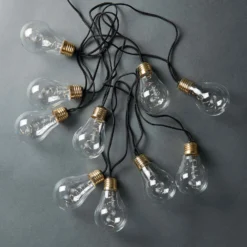 BULB LIGHTS LED Lichterkette Mit Naturseil 10 Lichter, Batteriebetrieben -Bestes Möbelhaus Geschäft 10217309 3