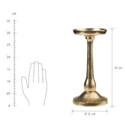 ROYAL Kerzenständer Für Stumpenkerzen Höhe 32cm -Bestes Möbelhaus Geschäft 10217592 2