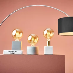 STILO Tischleuchte Mit Betonfuß 10x10 Cm 14 STILO Tischleuchte Mit Betonfuß 10x10 Cm -Bestes Möbelhaus Geschäft 10217783 6