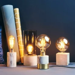 STILO Tischleuchte Mit Betonfuß Und Glasschirm -Bestes Möbelhaus Geschäft 10217789 5