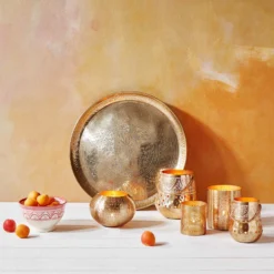 ORIENTAL LOUNGE Deko Tablett Glänzend Ø 45 Cm -Bestes Möbelhaus Geschäft 10219405 2