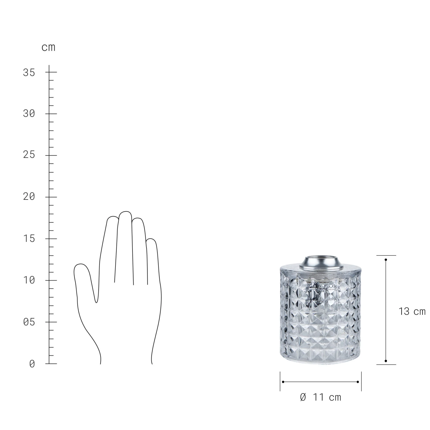 STILO Tischleuchte Glas Ø11cm 3 STILO Tischleuchte Glas Ø11cm – Bild 3