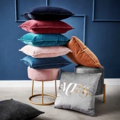 COTTON VELVET Kissen L 45 X B 45cm -Bestes Möbelhaus Geschäft 10220843 3