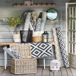 COLOUR CLASH In- & Outdoor-Teppich Ethno Rauten L 150 X B 90cm -Bestes Möbelhaus Geschäft 10222156 7