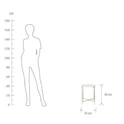 MARBLE Beistelltisch Mit Marmorplatte -Bestes Möbelhaus Geschäft 10222673 2