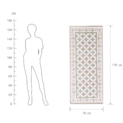 SILENT DANCER Läufer Kacheln L 70 X B 170cm -Bestes Möbelhaus Geschäft 10222788 2