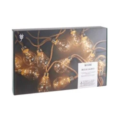 BULB LIGHTS LED Lichterkette Mit Naturseil 15 Lichter Und Stecker -Bestes Möbelhaus Geschäft 10222834 3