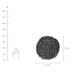 RAFFIA Platzset Mit Fransen Ø41cm -Bestes Möbelhaus Geschäft 10222858 1
