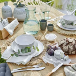 RAFFIA Platzset Mit Fransen Ø41cm -Bestes Möbelhaus Geschäft 10222859 3