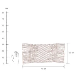 MACRAMÉ Platzset L 48 X B 33cm -Bestes Möbelhaus Geschäft 10222950 2