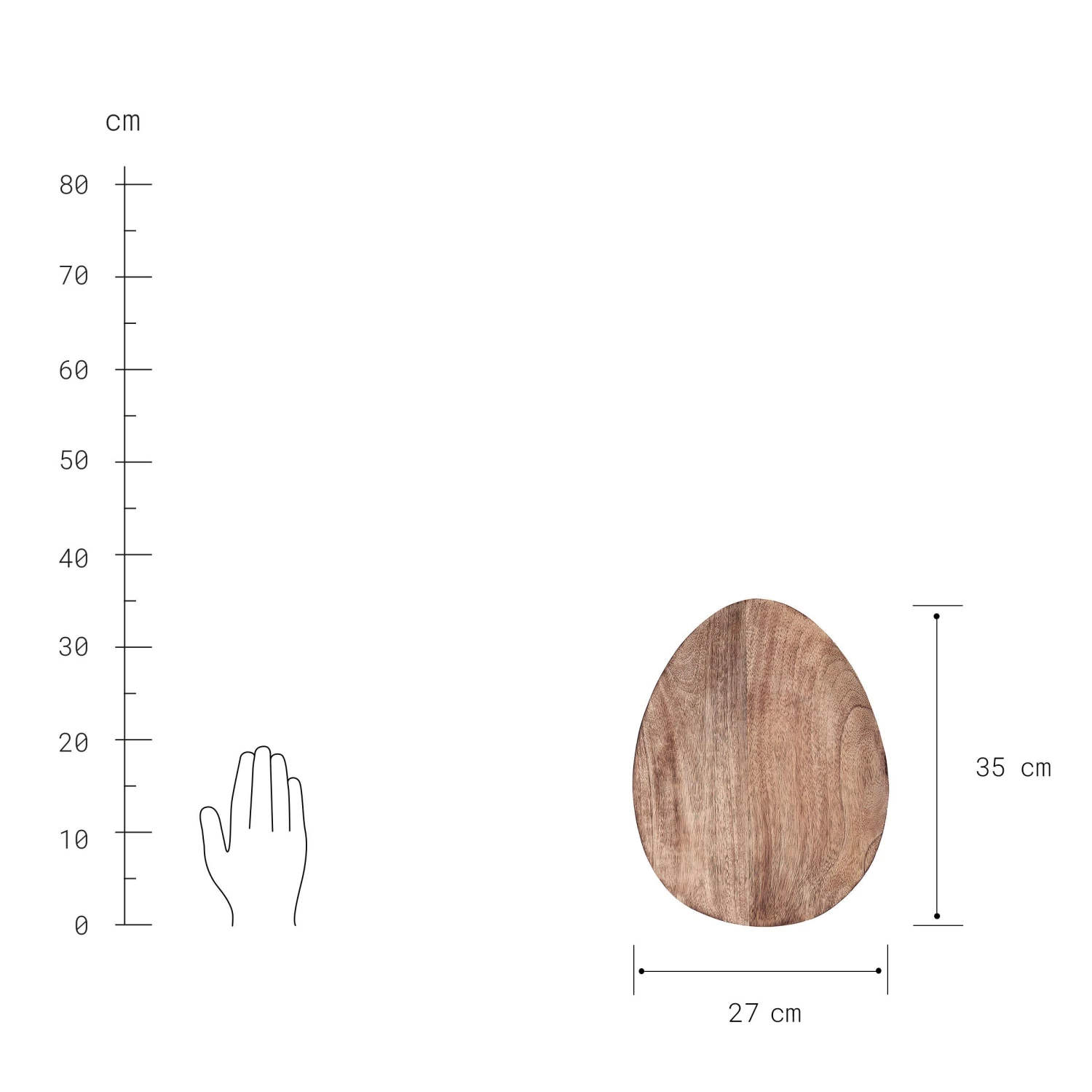 MANGO DAYS Deko-Teller Organisch L 35 X B 27cm 3 MANGO DAYS Deko-Teller Organisch L 35 X B 27cm – Bild 3