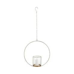 LUNA Hängedeko-Ring Mit Glaseinsatz Ø40cm -Bestes Möbelhaus Geschäft 10223518 2