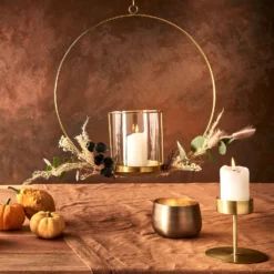 LUNA Hängedeko-Ring Mit Glaseinsatz Ø40cm -Bestes Möbelhaus Geschäft 10223518 4