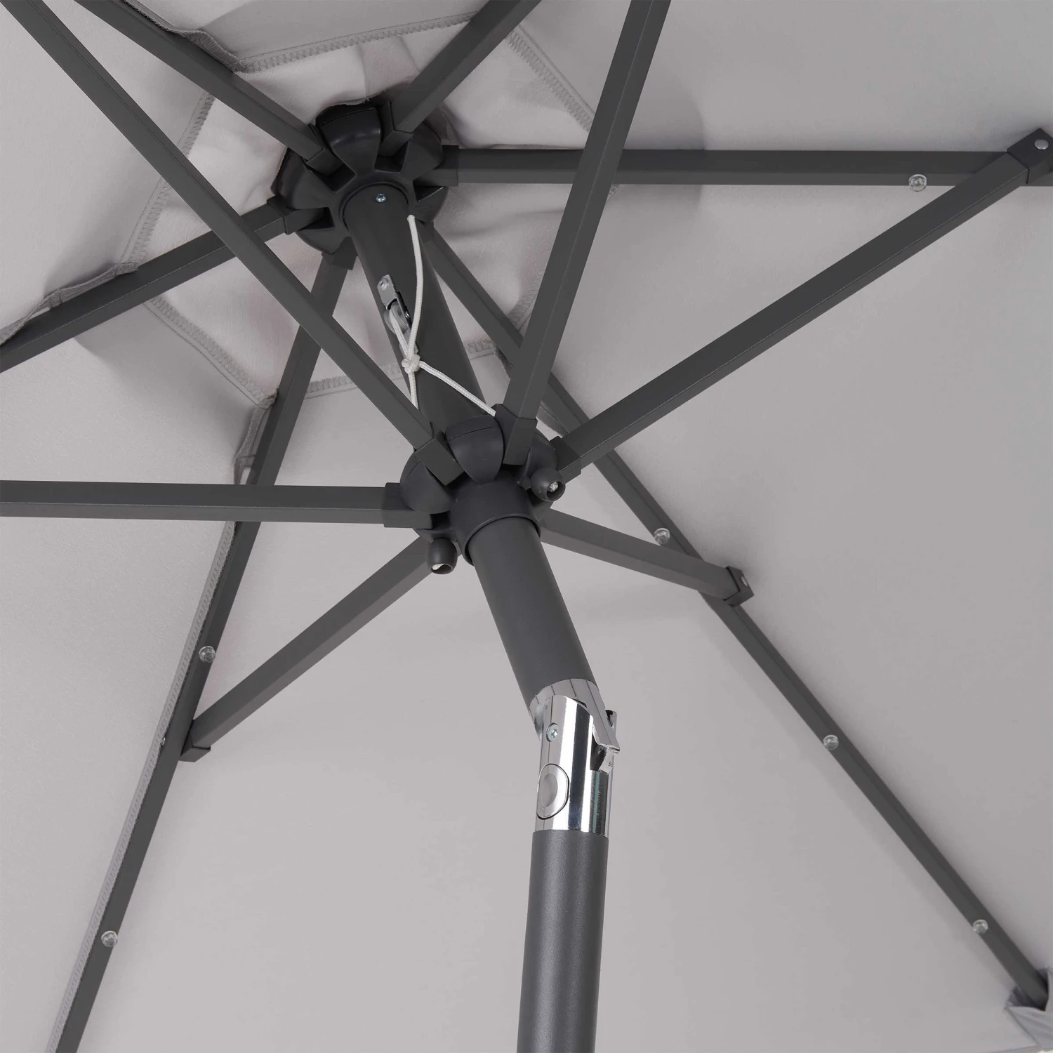 SUN & STARS Sonnenschirm Mit LED-Solar-Lichter Ø270cm 8 SUN & STARS Sonnenschirm Mit LED-Solar-Lichter Ø270cm – Bild 8