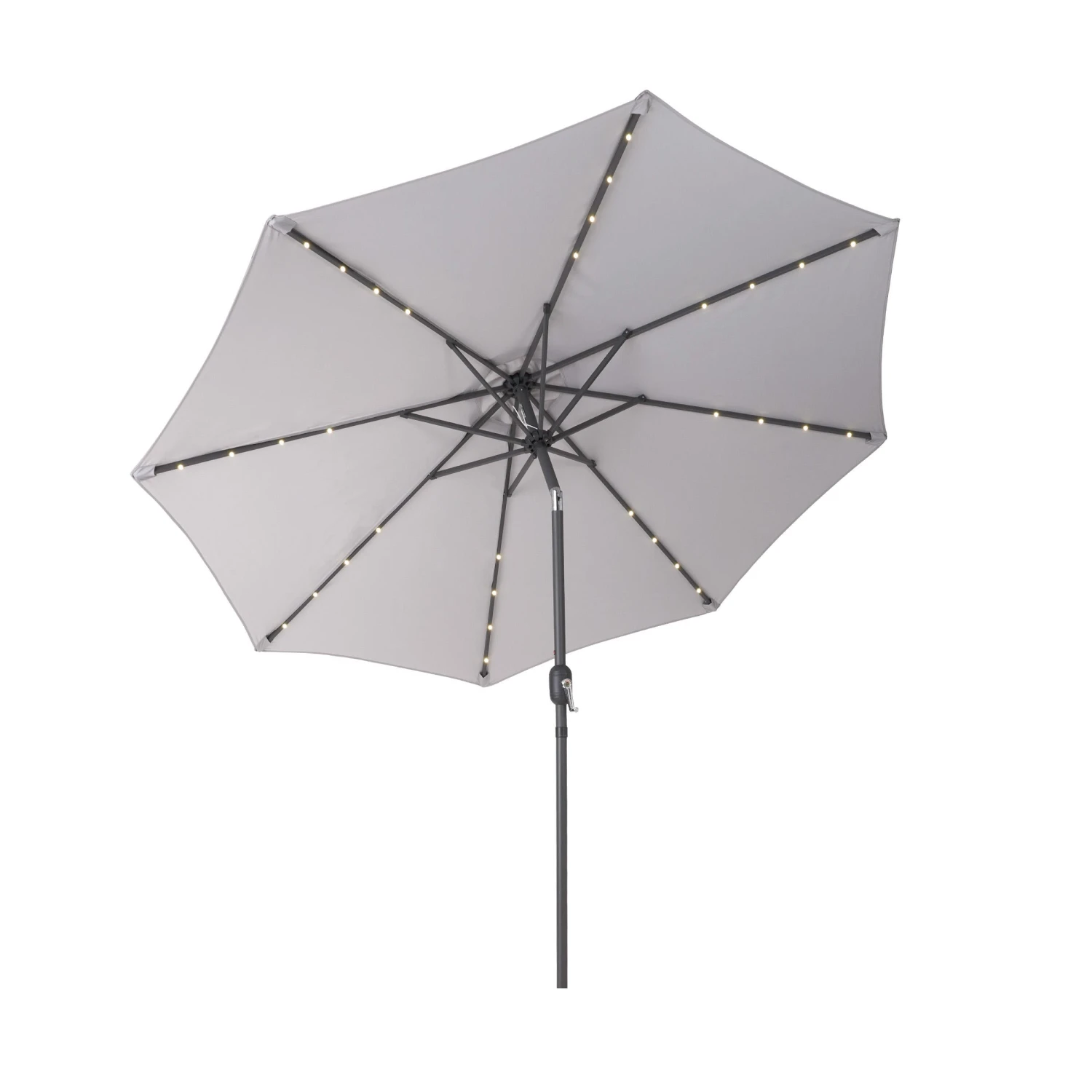 SUN & STARS Sonnenschirm Mit LED-Solar-Lichter Ø270cm 1 SUN & STARS Sonnenschirm Mit LED-Solar-Lichter Ø270cm