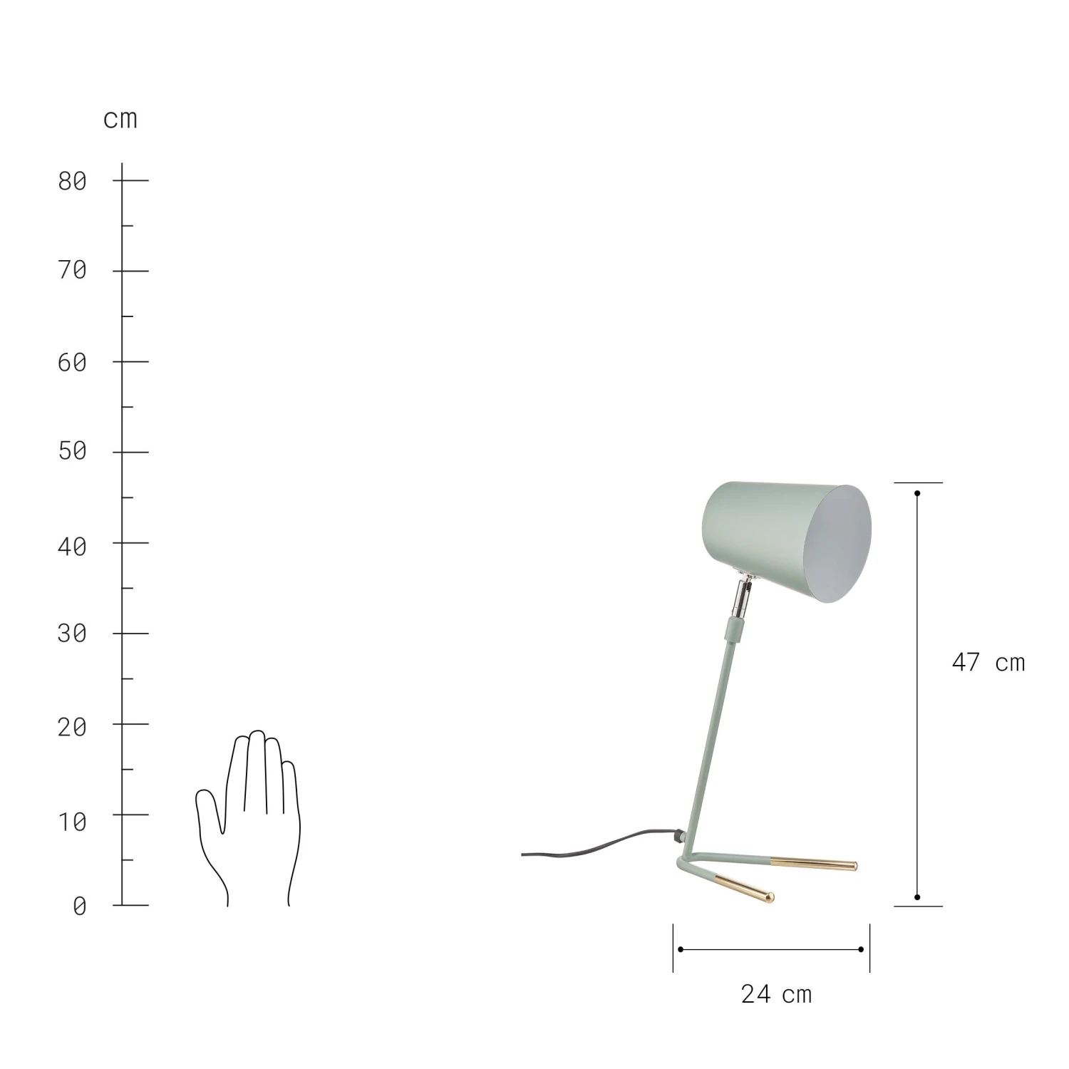LUXA Tischleuchte Höhe 47cm 20 LUXA Tischleuchte Höhe 47cm – Bild 20