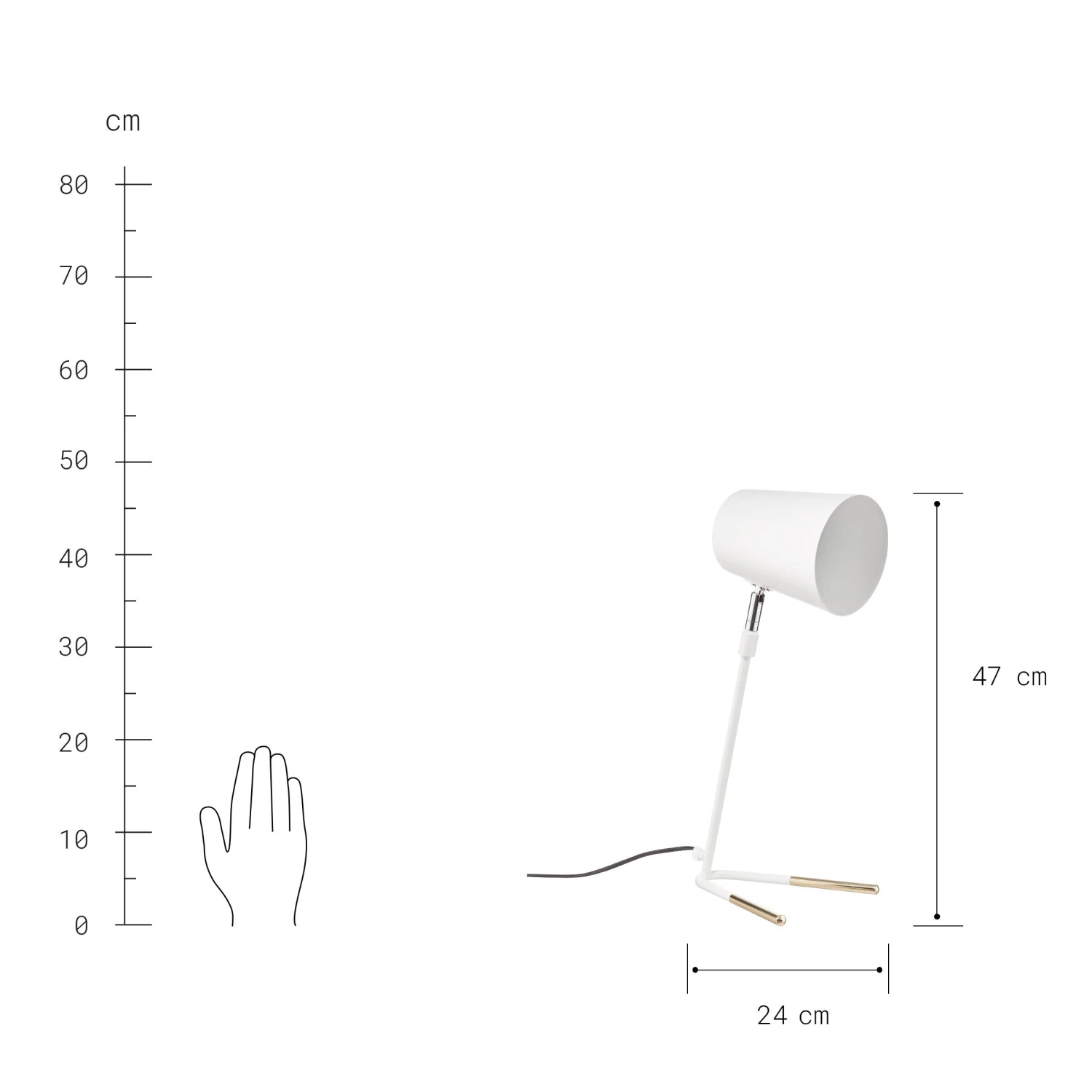 LUXA Tischleuchte Höhe 47cm 12 LUXA Tischleuchte Höhe 47cm – Bild 12