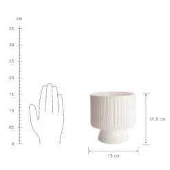 ROME Blumentopf Ø15cm -Bestes Möbelhaus Geschäft 10224658 3