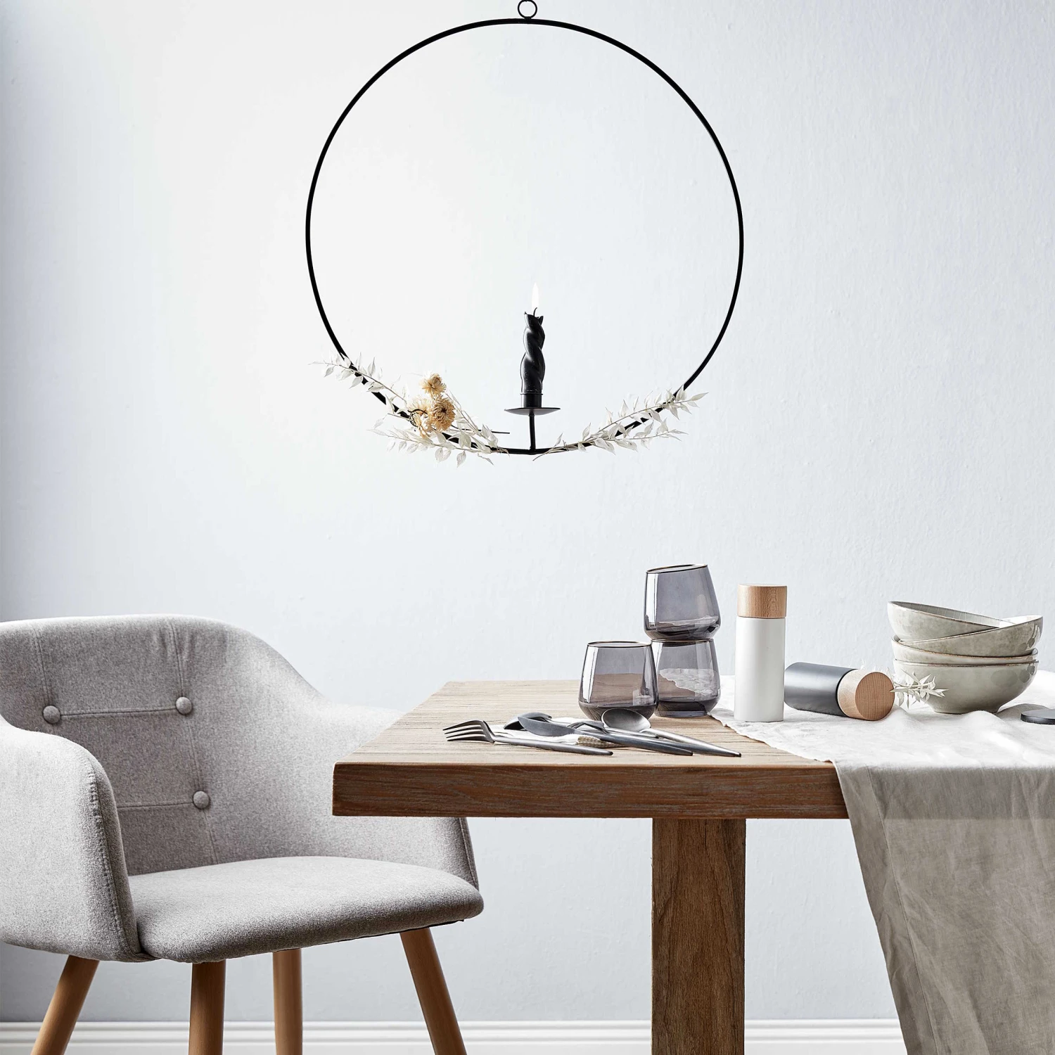 LUNA Hängedeko-Ring Für Stabkerze Ø50cm 2 LUNA Hängedeko-Ring Für Stabkerze Ø50cm – Bild 2