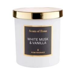 SCENTS OF HOME Duftkerze White Musk & Vanilla Mit Sojawachs