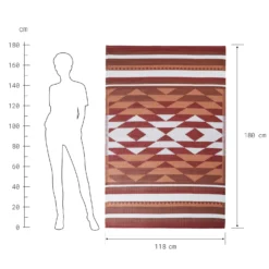 COLOUR CLASH In- & Outdoor-Teppich Ikat L 180 X B 118cm -Bestes Möbelhaus Geschäft 10226116 2