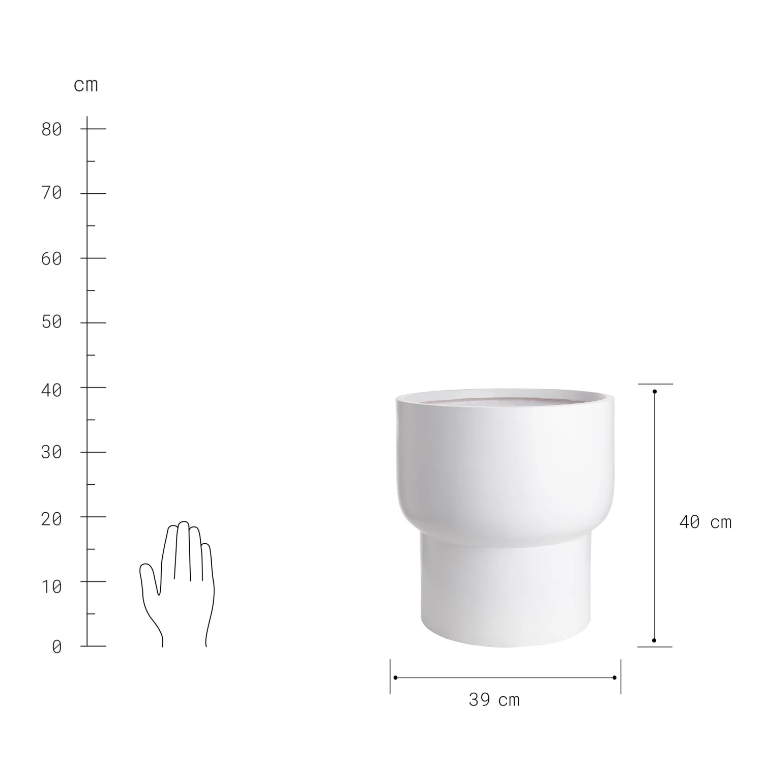 LOFT Pflanztopf Ø39cm 8 LOFT Pflanztopf Ø39cm – Bild 8