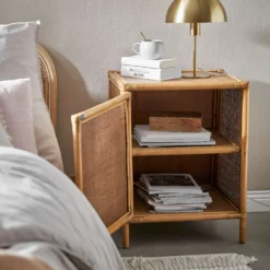 BOHO LOUNGE Nachttisch-Schränkchen Handgefertigt Aus Rattan -Bestes Möbelhaus Geschäft 10226379 9