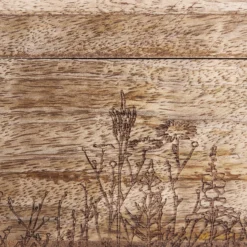 TEA TIME Teebox Mit Blumen-Lasergravur L 23 X B 18cm -Bestes Möbelhaus Geschäft 10226513 7