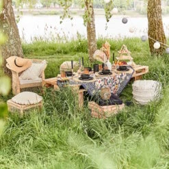 BOHO LOUNGE Woll-Pouf Mit Troddeln -Bestes Möbelhaus Geschäft 10226641 6