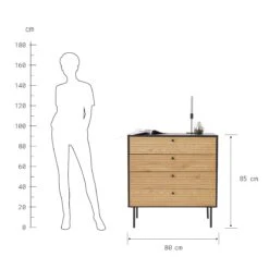 MODERNIST Kommode Mit 4 Schubladen -Bestes Möbelhaus Geschäft 10226759 3