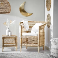 BOHO LOUNGE Malawi Sessel Handgeflochten -Bestes Möbelhaus Geschäft 10226763 17