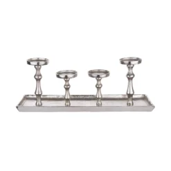 BANQUET Tablett Mit 4 Kerzenhaltern L 52 X B 15cm -Bestes Möbelhaus Geschäft 10226874 3