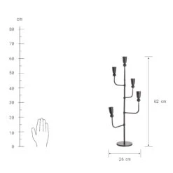 RUST Kerzenhalter Für 5 Kerzen -Bestes Möbelhaus Geschäft 10227578 3