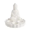 BUDDHA Statue Für 3 Teelichter Höhe 18cm