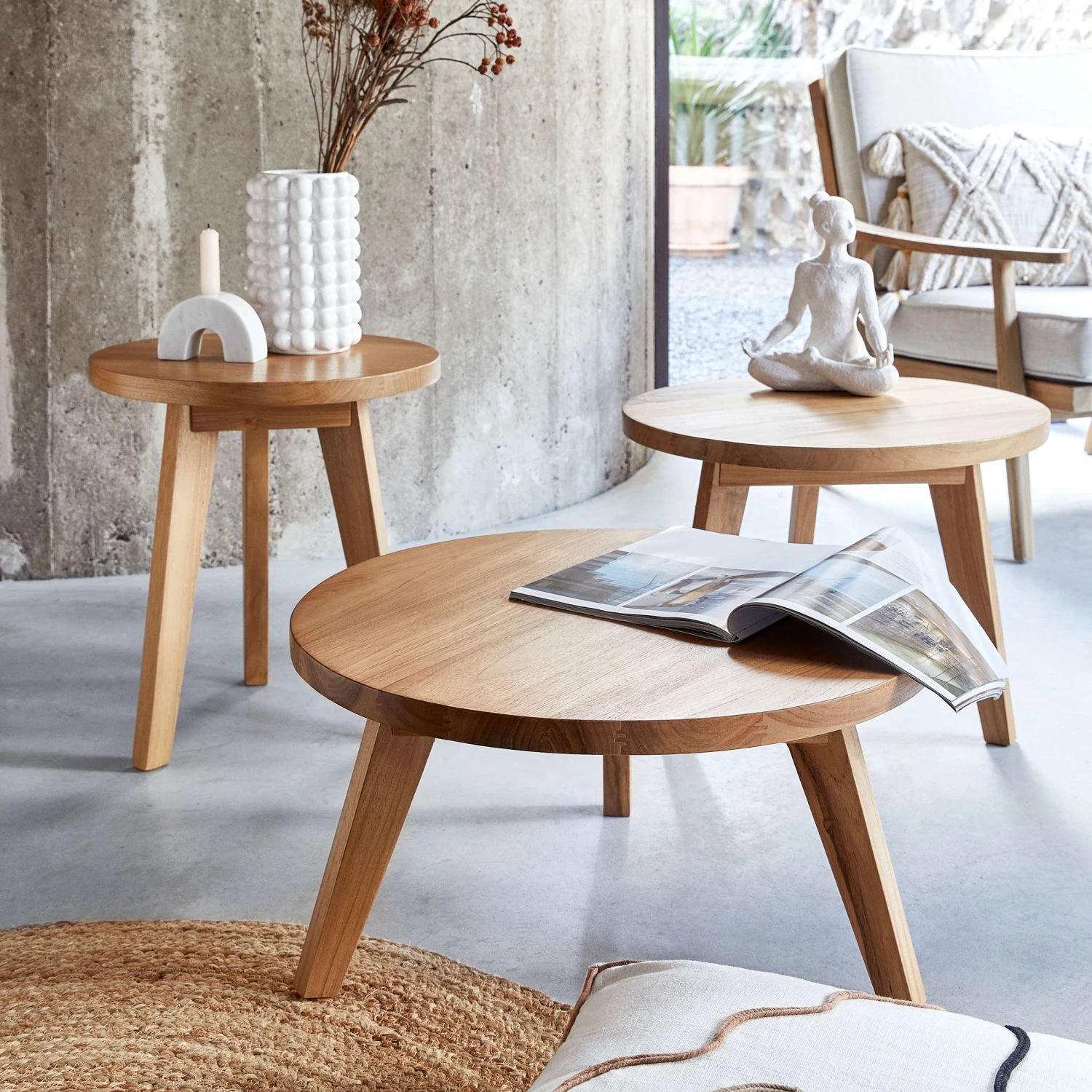 TEAK TIMECouchtisch Aus Teakholz 2 TEAK TIMECouchtisch Aus Teakholz – Bild 2