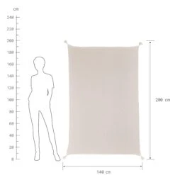 HONEY COMB Decke Mit Tasseln L 200 X B 140cm -Bestes Möbelhaus Geschäft 10227988 3