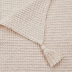 HONEY COMB Decke Mit Tasseln L 200 X B 140cm -Bestes Möbelhaus Geschäft 10227988 5