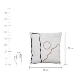 ABSTRACTKissen L 50 X B 50cm -Bestes Möbelhaus Geschäft 10227992 2