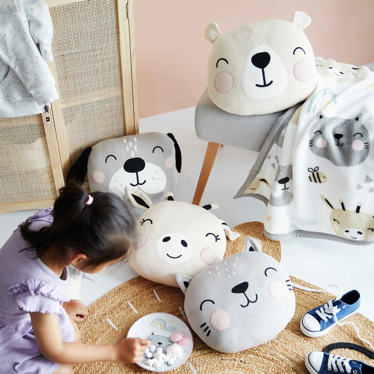 TINY TOWN Kissen Katze L 32 X B 35cm 2 TINY TOWN Kissen Katze L 32 X B 35cm – Bild 2